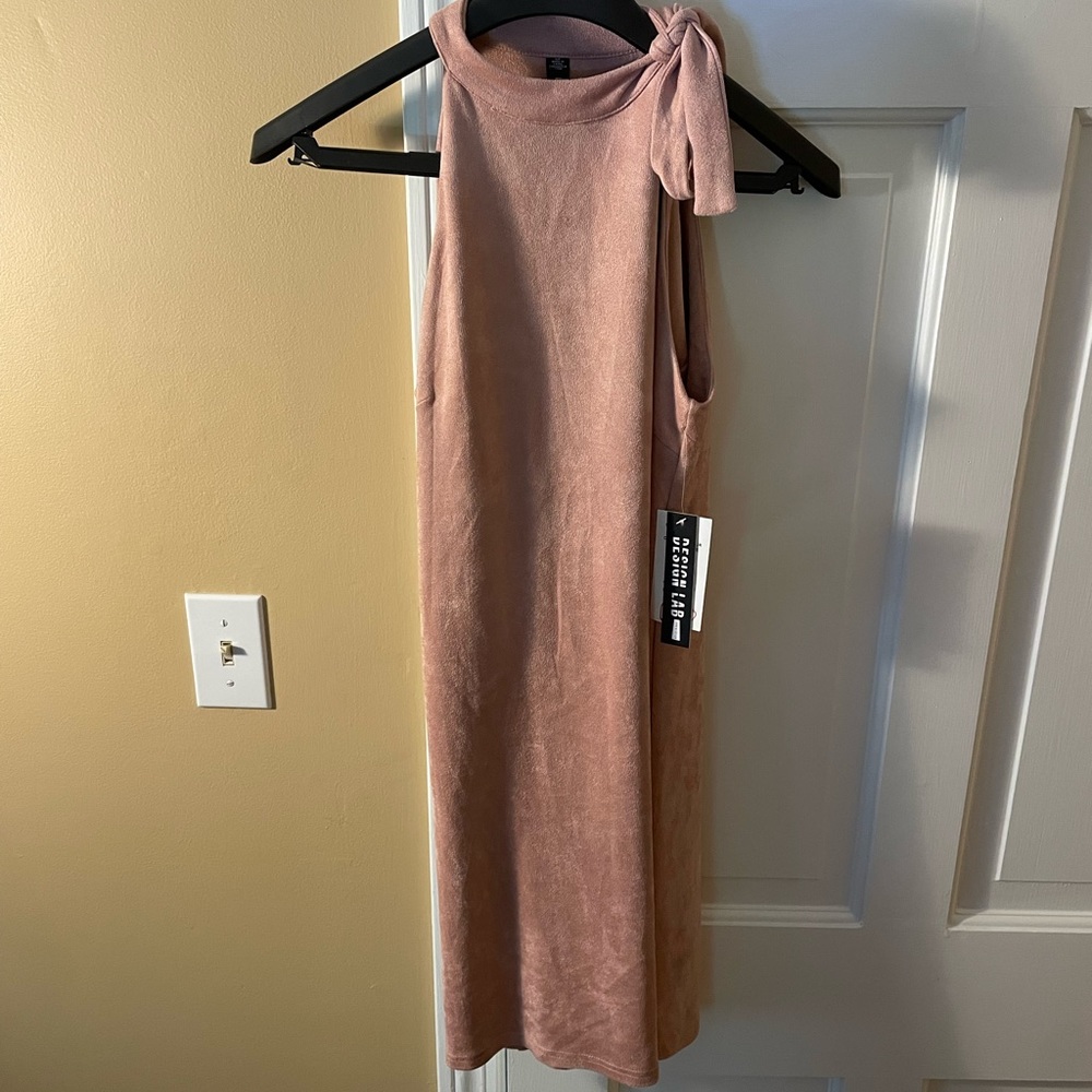 Design Lab Lord and Taylor Off-Pink Felt Dress